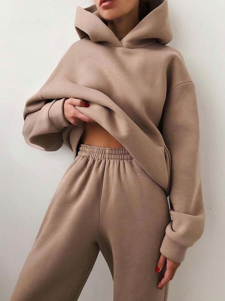 Women's Hooded Two-Piece Tracksuit